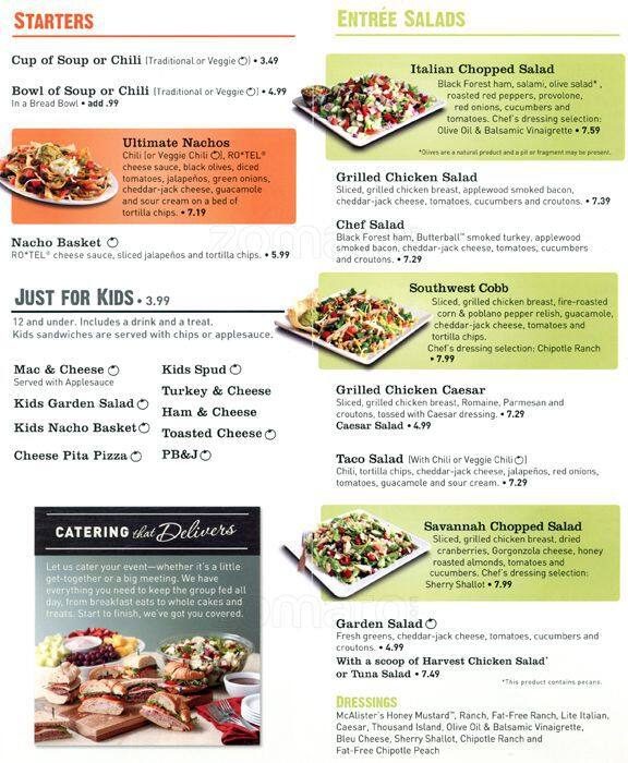 McAlisters Deli, Aurora, Denver - Urbanspoon/Zomato image relating to Mcalisters Deli Printable Menu referred to as McAlisters Deli, Aurora, Denver - Urbanspoon/Zomato